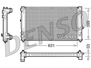 DRM02030 (DENSO) Радіатор основнийVW Passat B5 96-05 Audi A6 97-04 Skoda Superb 01-08