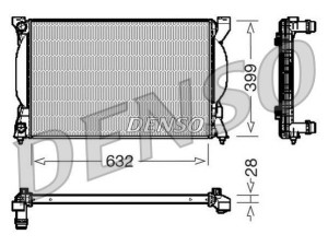 DRM02033 (DENSO) Радиатор основнойAudi A4 07-15 Audi A4 04-08 SEAT Exeo 08-13