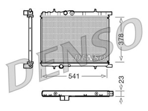 DRM21033 (DENSO) Радиатор основнойPeugeot 308 (T7) 07-19 Peugeot Partner 08- Citroen Berlingo 08-18