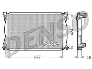 DRM02038 (DENSO) Радіатор основнийAudi A6 04-11