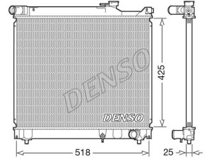 DRM47037 (DENSO) Радиатор основнойSuzuki Grand Vitara 98-05