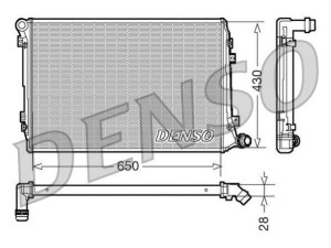 DRM32037 (DENSO) Радиатор основнойVW Caddy III 04-15 Audi A3 03-12 Skoda Octavia A5 04-13