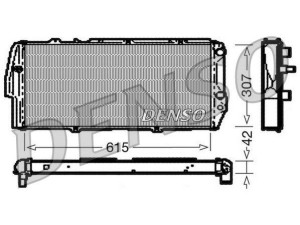 DRM02040 (DENSO) Радиатор основнойAudi 100 82-91