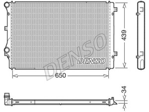 DRM32041 (DENSO) Радіатор основнийVW Passat B7 10-15 Audi TT 06-14 Skoda Octavia A5 04-13