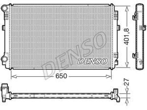 DRM32048 (DENSO) Радіатор основнийVW Passat B8 14- Audi A3 12-22 Skoda Octavia A7 13-19