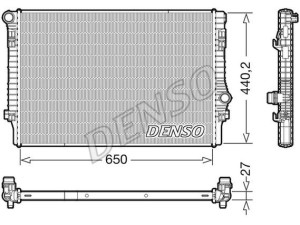 DRM32049 (DENSO) Радіатор основнийVW Tiguan 16- Audi A3 12-22 Skoda Octavia A7 13-19