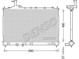 DRM45038 (DENSO) Радиатор основнойMitsubishi Outlander 12-15