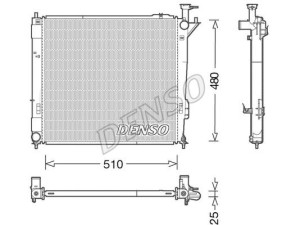 DRM41015 (DENSO) Радиатор основнойHyundai Santa FE 12-18 Hyundai Santa Fe 06-12