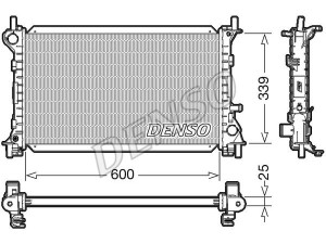 DRM10003 (DENSO) Радиатор основнойFord Focus I 98-04