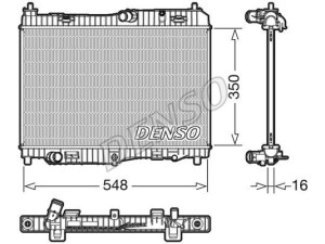 DRM10005 (DENSO) Радиатор основнойFord Fiesta 09-17