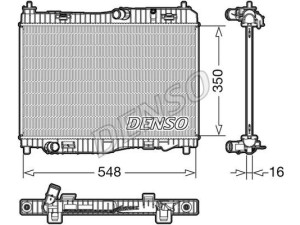 DRM10006 (DENSO) Радиатор основнойFord B-MAX 12-17 Ford Courier 14-18 Ford Fiesta 09-17