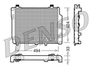 DRM17074 (DENSO) Радіатор основнийMercedes-Benz E-Class W124 84-95 Mercedes-Benz E-Class W210 94-03