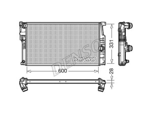 DRM05014 (DENSO) Радиатор основнойBMW 1 F20/F21 11-19 BMW 3 F34 13- BMW 3 F30-31 12-19