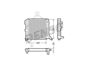 DRM33020 (DENSO) Радіатор основнийVolvo 480 86-95