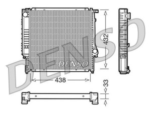 DRM05022 (DENSO) Радиатор основнойBMW 3 E30 81-94