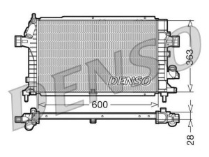 DRM20100 (DENSO) Радіатор основнийOpel Astra H 04-14