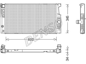 DRM05005 (DENSO) Радіатор основнийBMW 5 F10-18 10-17