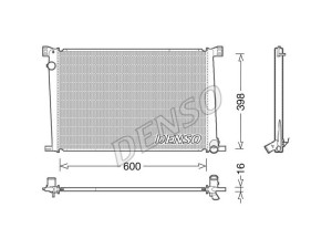 DRM05007 (DENSO) Радиатор основнойMini Countryman R60 10-17 Mini Paceman R61 13-16 Mini Hatch R56 07-14