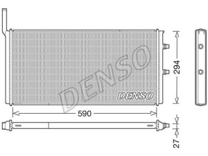 DRM05009 (DENSO) Радіатор основнийBMW 6 F06-13 10-18 BMW 7 F01-F04 08-15 BMW 5 F10-18 10-17