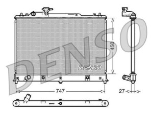 DRM44025 (DENSO) Радиатор основнойMazda CX-7 06-12