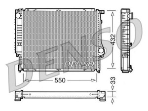 DRM05023 (DENSO) Радиатор основнойBMW 3 E36 93-99 BMW 3 E30 81-94 BMW 7 E32 86-94