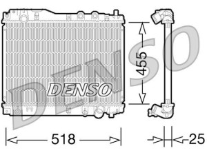 DRM40027 (DENSO) Радиатор основнойHonda Civic 01-05