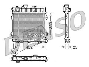 DRM05028 (DENSO) Радиатор основнойBMW 3 E30 81-94