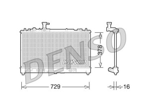 DRM44026 (DENSO) Радіатор основнийMazda 6 02-07