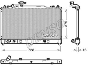 DRM44029 (DENSO) Радіатор основнийMazda 6 02-07