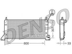 DRM10020 (DENSO) Радіатор основний