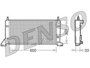 DRM10021 (DENSO) Радіатор основний