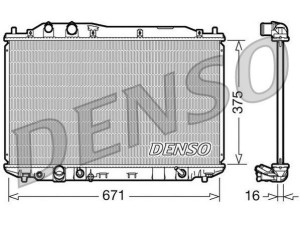 DRM40018 (DENSO) Радиатор основнойHonda Civic 01-05 Honda Civic 4D 05-12 Honda Civic 5D 05-12