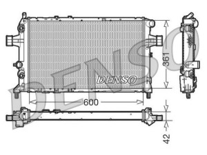 DRM20016 (DENSO) Радіатор основнийOpel Zafira A 99-05 Opel Astra G 98-05