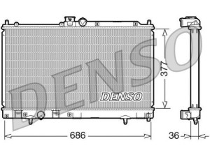 DRM45022 (DENSO) Радіатор основнийMitsubishi Lancer IX 03-11