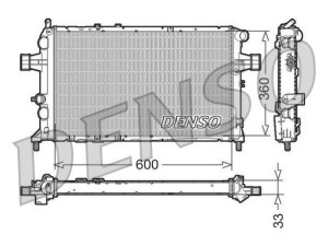 DRM20018 (DENSO) Радіатор основнийOpel Zafira A 99-05 Opel Astra G 98-05