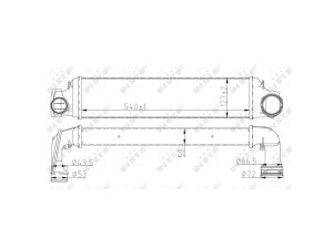 30154A (NRF) Радіатор інтеркулераBMW 3 E46 99-05