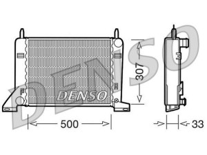 DRM10022 (DENSO) Радіатор основний