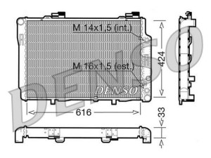 DRM17071 (DENSO) Радиатор основнойMercedes-Benz SLK R170 96-04 Mercedes-Benz E-Class W210 94-03 Mercedes-Benz CLK W208 97-02