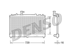 DRM44028 (DENSO) Радиатор основнойMazda 6 02-07