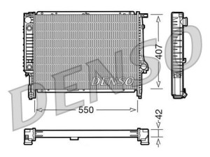 DRM05040 (DENSO) Радіатор основнийBMW Z3 95-02 BMW 3 E36 93-99