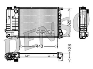 DRM05042 (DENSO) Радиатор основнойBMW 3 E36 93-99 BMW 3 E30 81-94