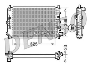 DRM10025 (DENSO) Радиатор основной