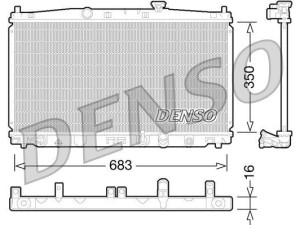 DRM40032 (DENSO) Радіатор основнийHonda Insight 08-14