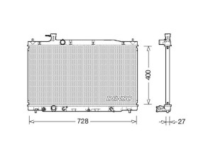 DRM40033 (DENSO) Радиатор основнойHonda CR-V 07-12