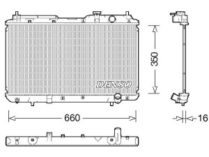 DRM40034 (DENSO) Радиатор основнойHonda CR-V 95-01