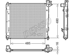 DRM41008 (DENSO) Радіатор основнийKia Sportage 16-21 Kia Sportage 10-15