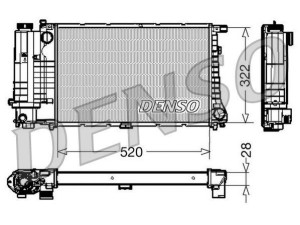 DRM05045 (DENSO) Радиатор основнойBMW 3 E36 93-99 BMW 3 E30 81-94