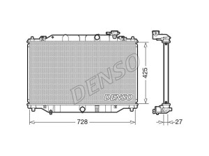 DRM44040 (DENSO) Радіатор основнийMazda CX-5 12-17