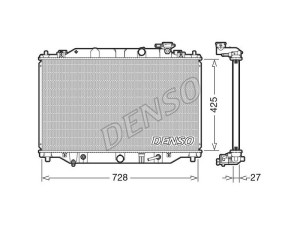 DRM44041 (DENSO) Радіатор основнийMazda CX-5 12-17