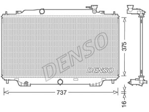 DRM44042 (DENSO) Радиатор основнойMazda 3 13-19